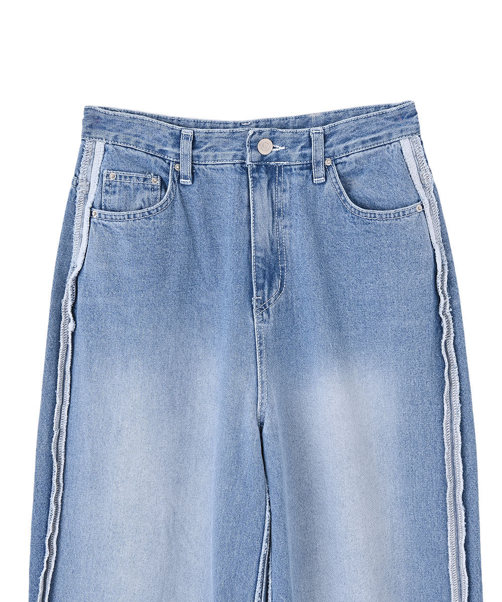 SIDE SEAM WIDE DENIM