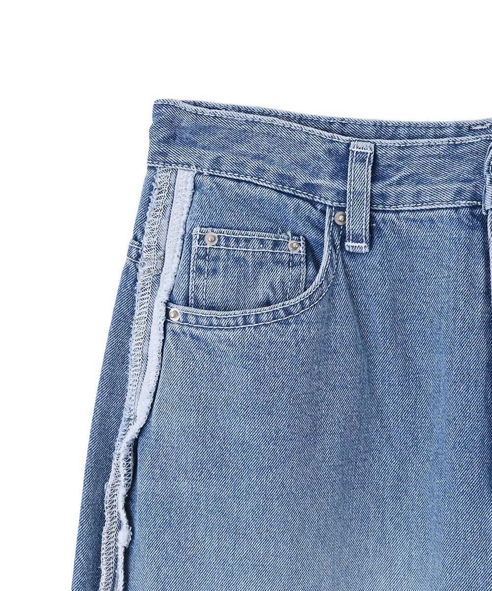 SIDE SEAM WIDE DENIM