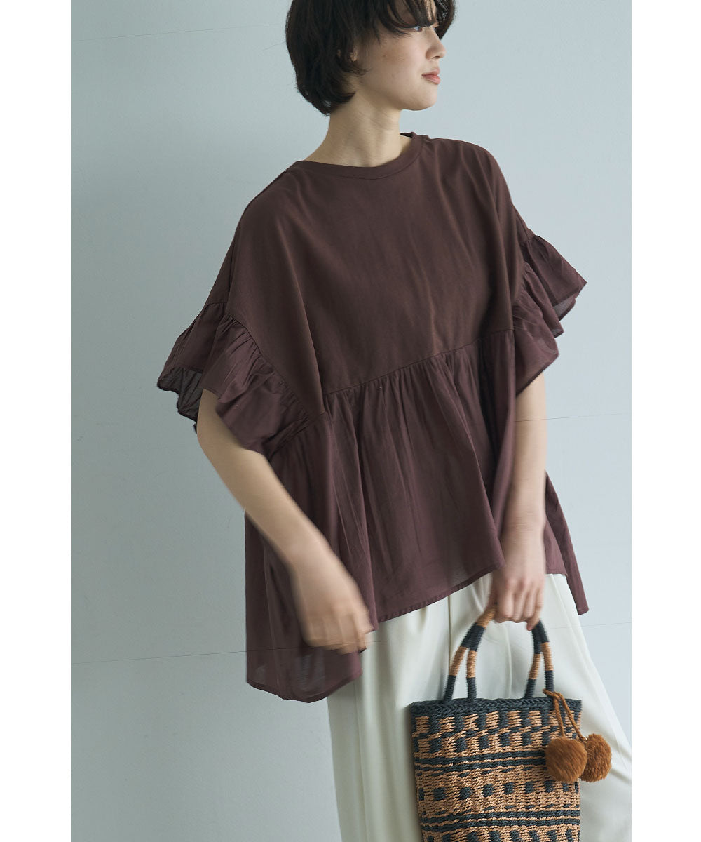 AIRY FRILL BLOUSE