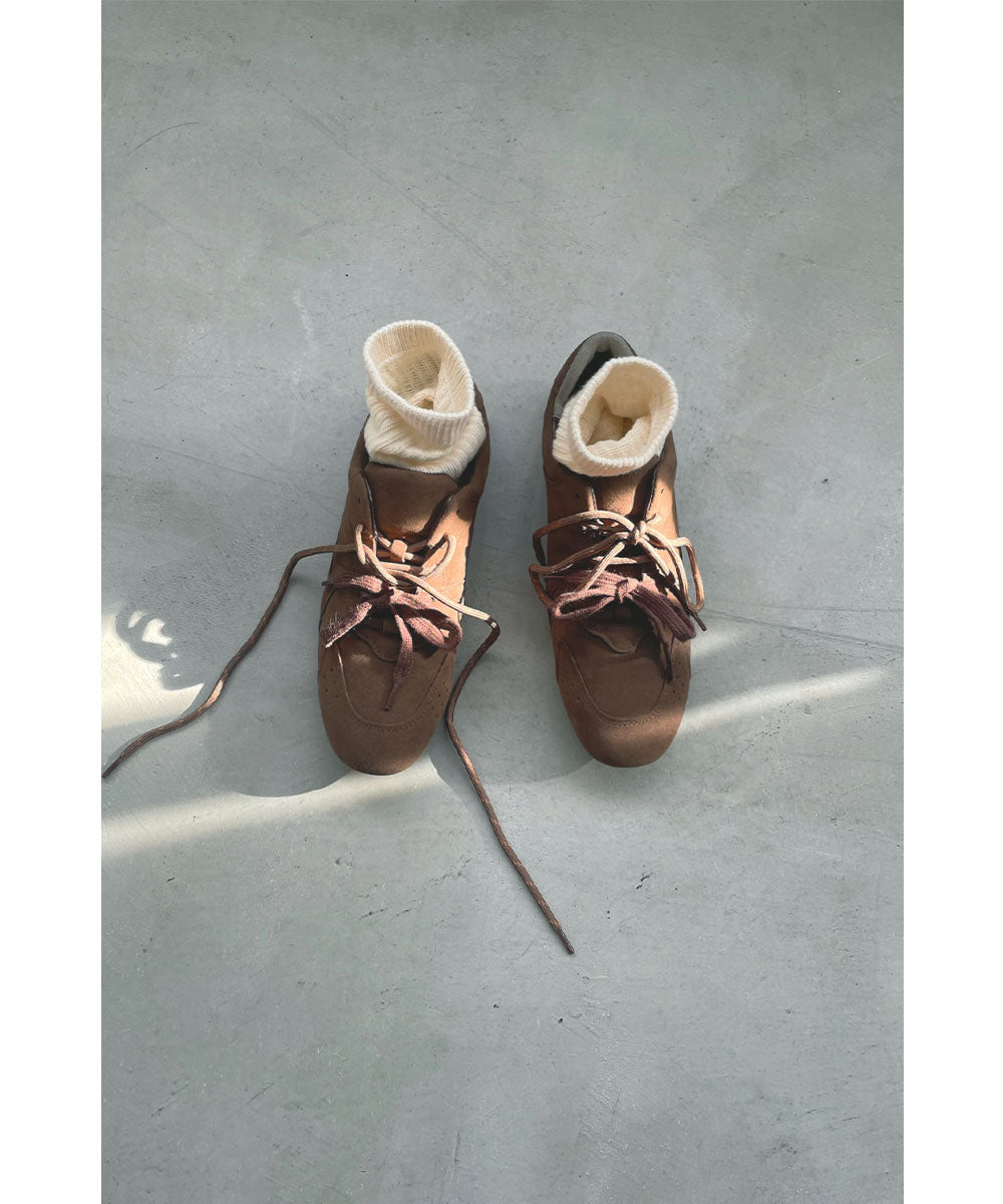 DUAL LACE SUEDE SNEAKERS