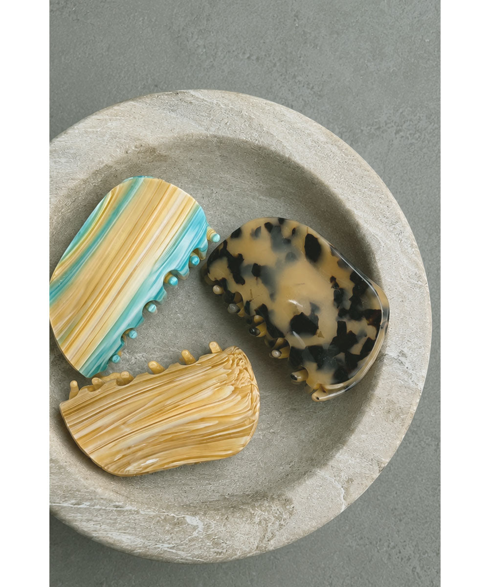 MARBLE HAIR CLIP