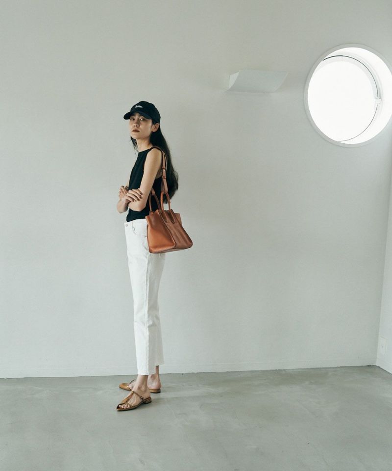 m.]LEATHER SHOULDER TOTE BAG[本店限定]
