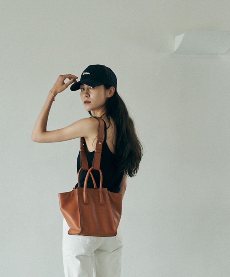 m.]LEATHER SHOULDER TOTE BAG[本店限定]