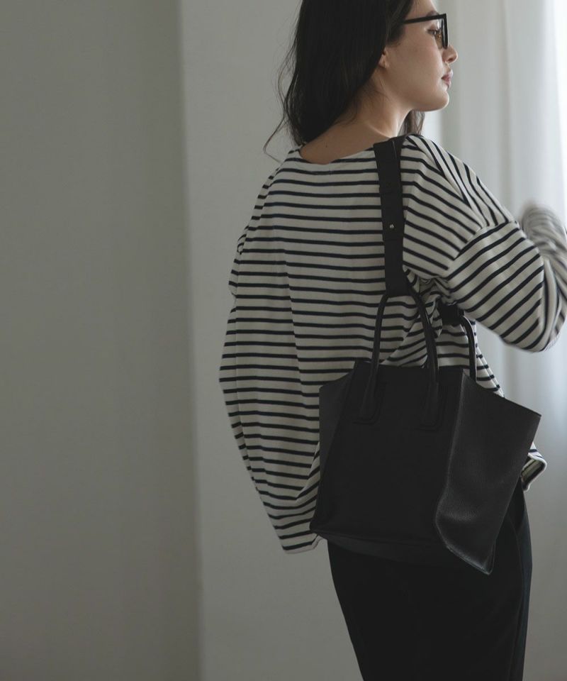 m.]LEATHER SHOULDER TOTE BAG[本店限定]