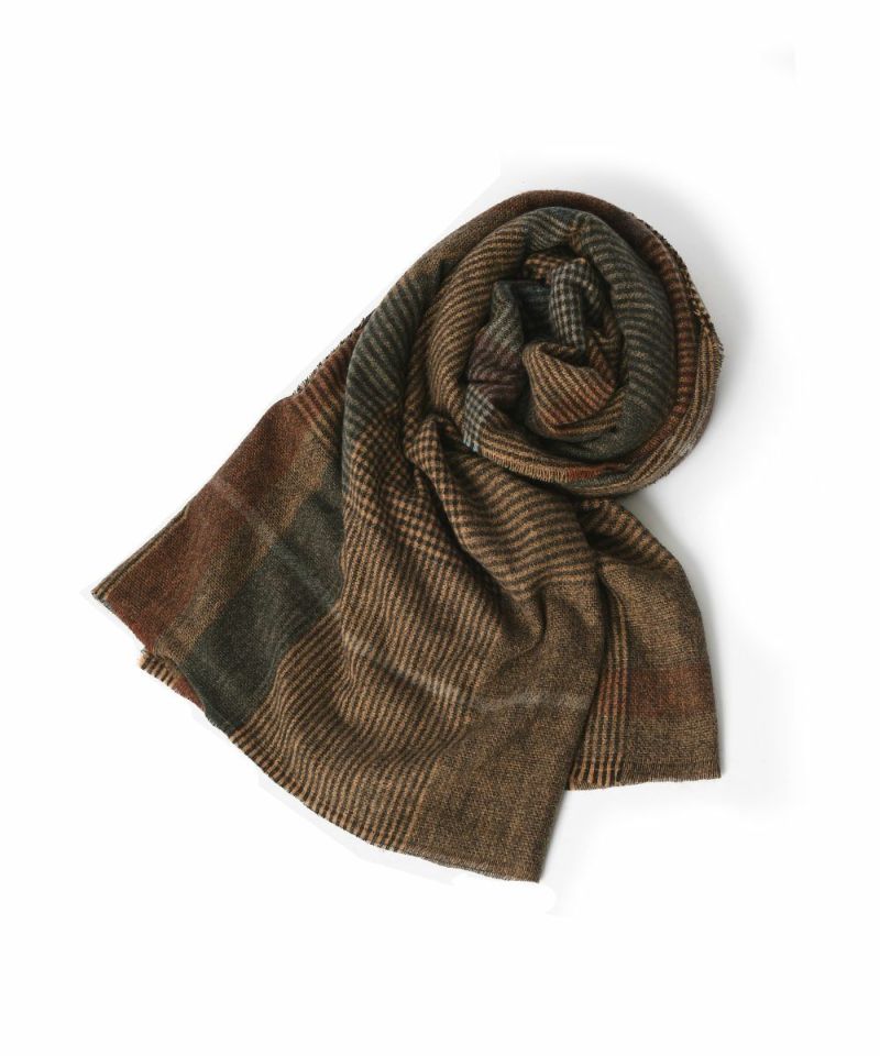 DARK CHECK STOLE