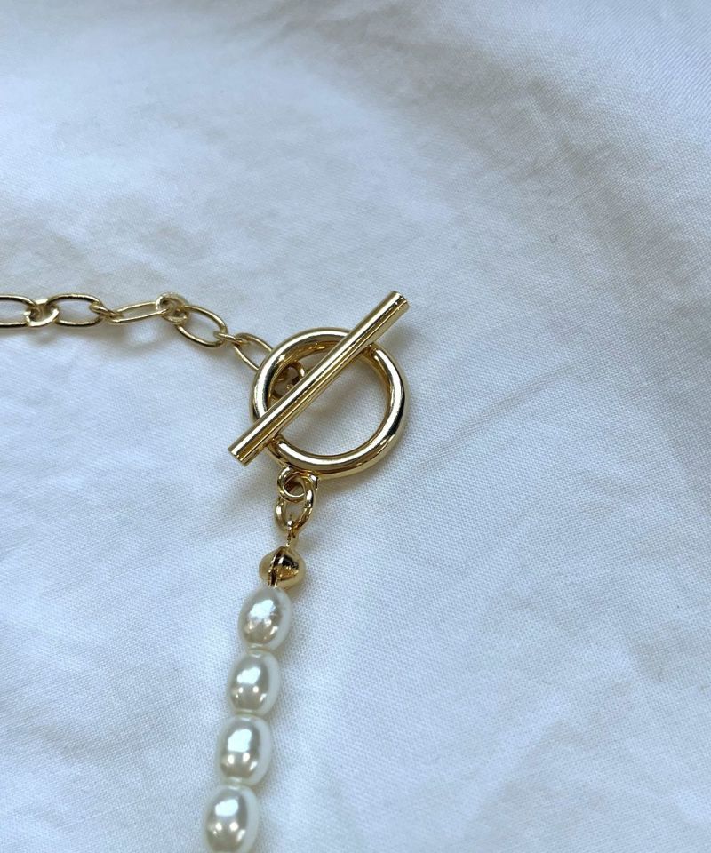 CHAIN×PEARL NECKLACE