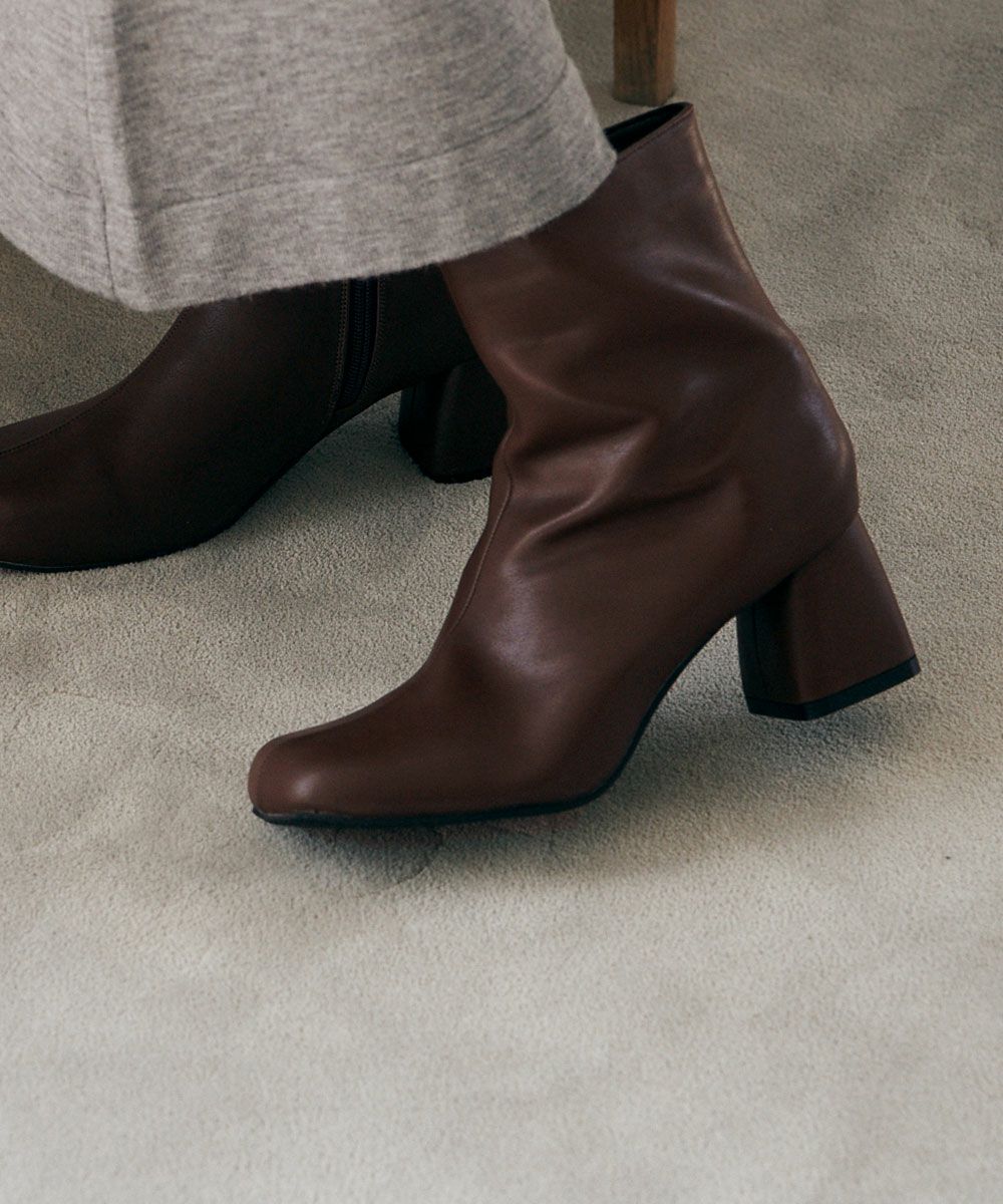 【SALE】SQUARE TOE MIDDLE BOOTS[本店限定]