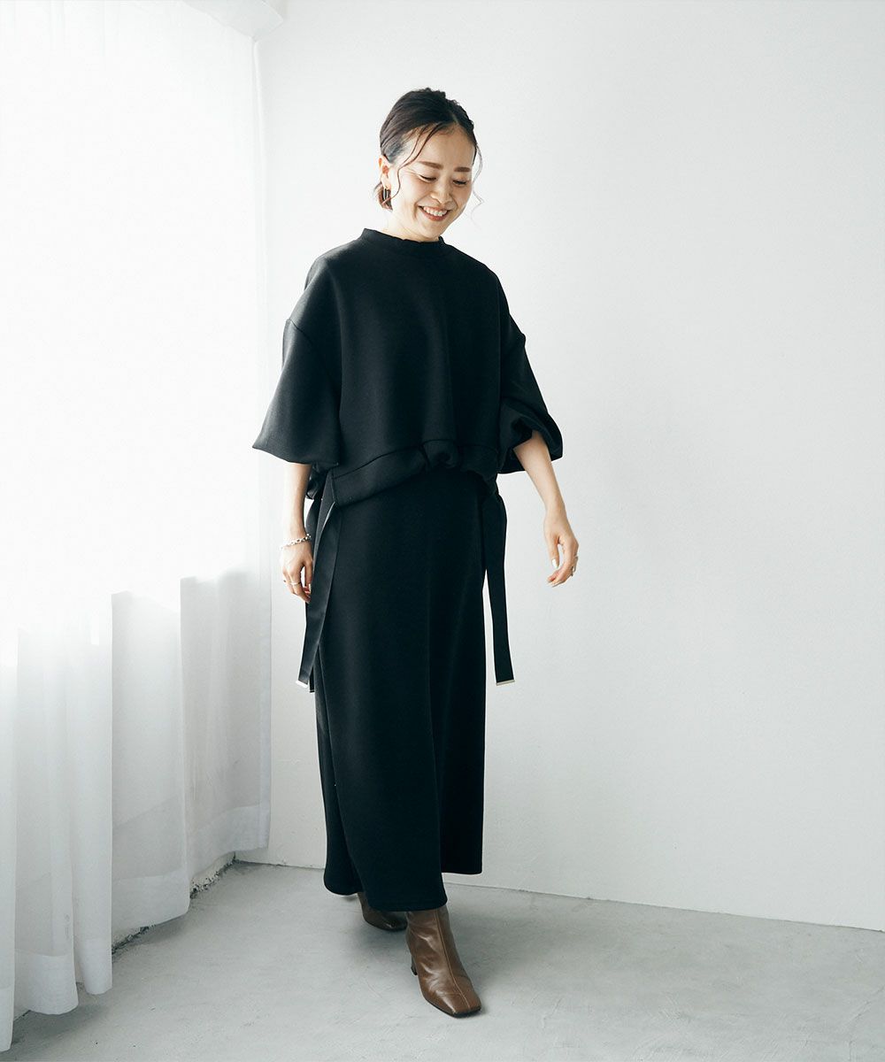 [CHIEさんコラボ]2WAY PONTE DRESS[本店限定]