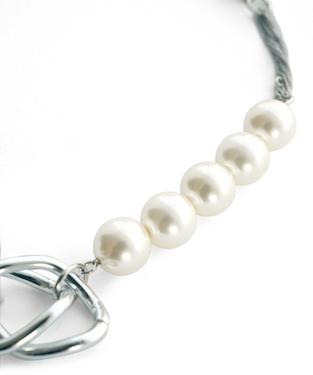 chieさま専用 CHIEさんコラボ]PEARL CHAIN COMBI NECKLACE[本店限定]