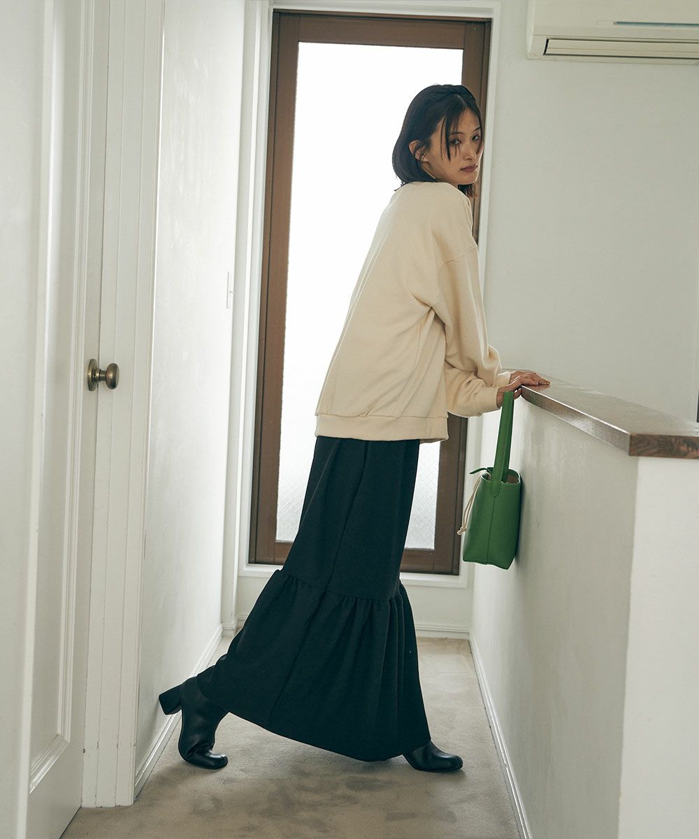 【SALE】RIB TIERED SKIRT