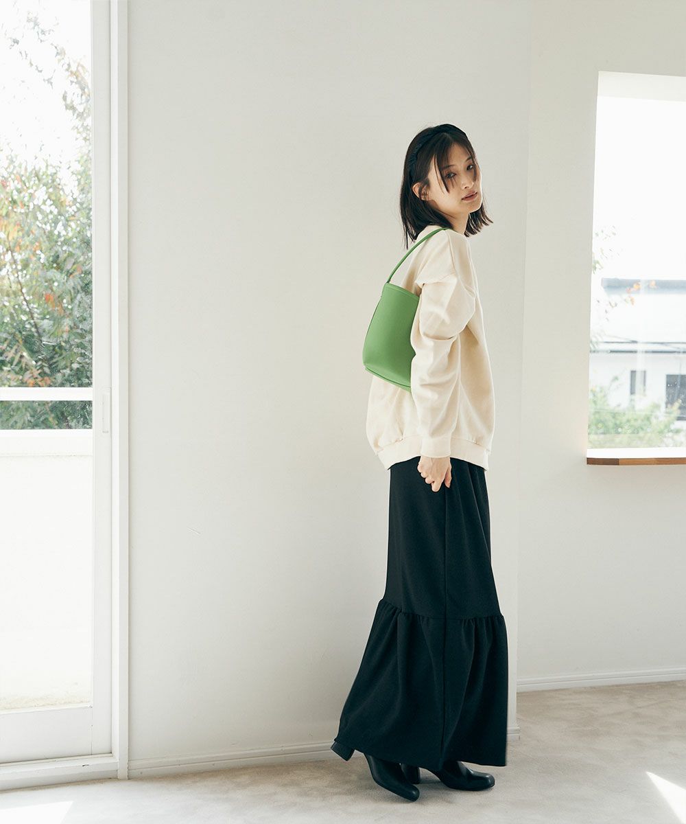 【SALE】RIB TIERED SKIRT