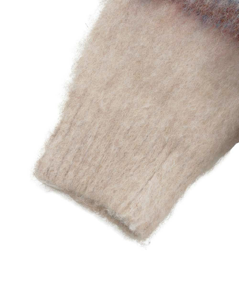 MOHAIR MULTI BORDER KNIT