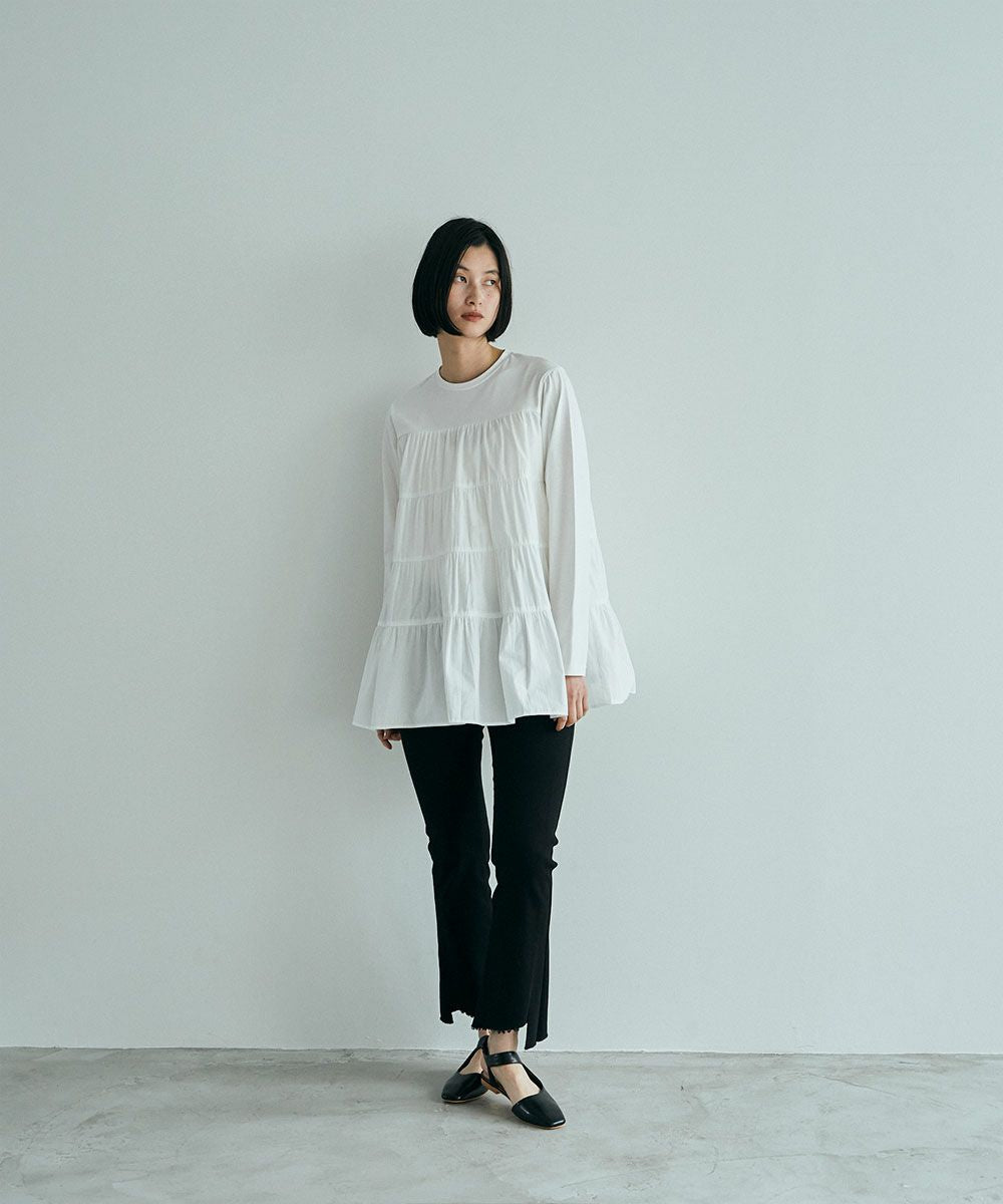 【SALE】OTONA SWITCHING TIERED TEE