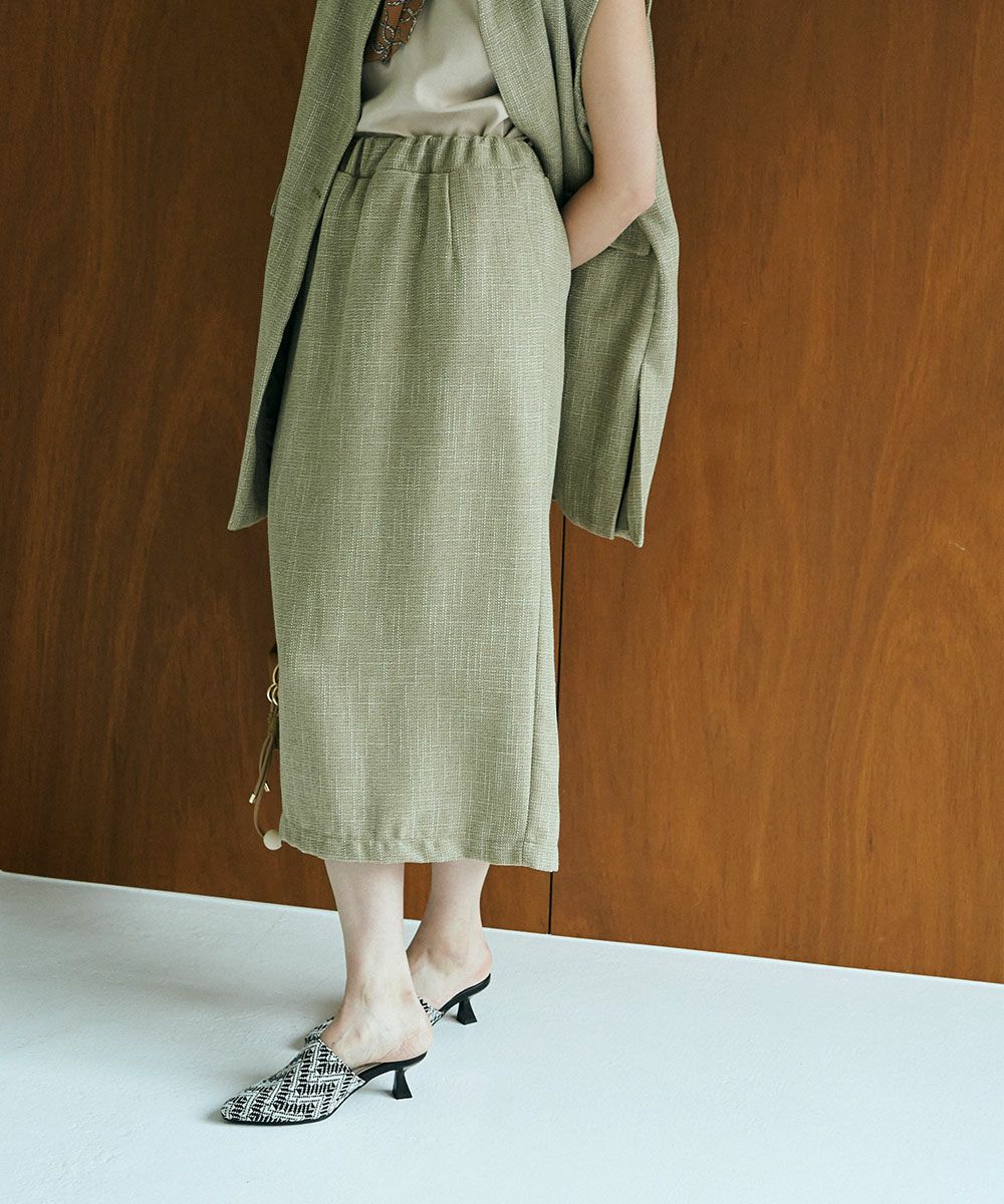 【SALE】KASURI TWEED NARROW SKIRT