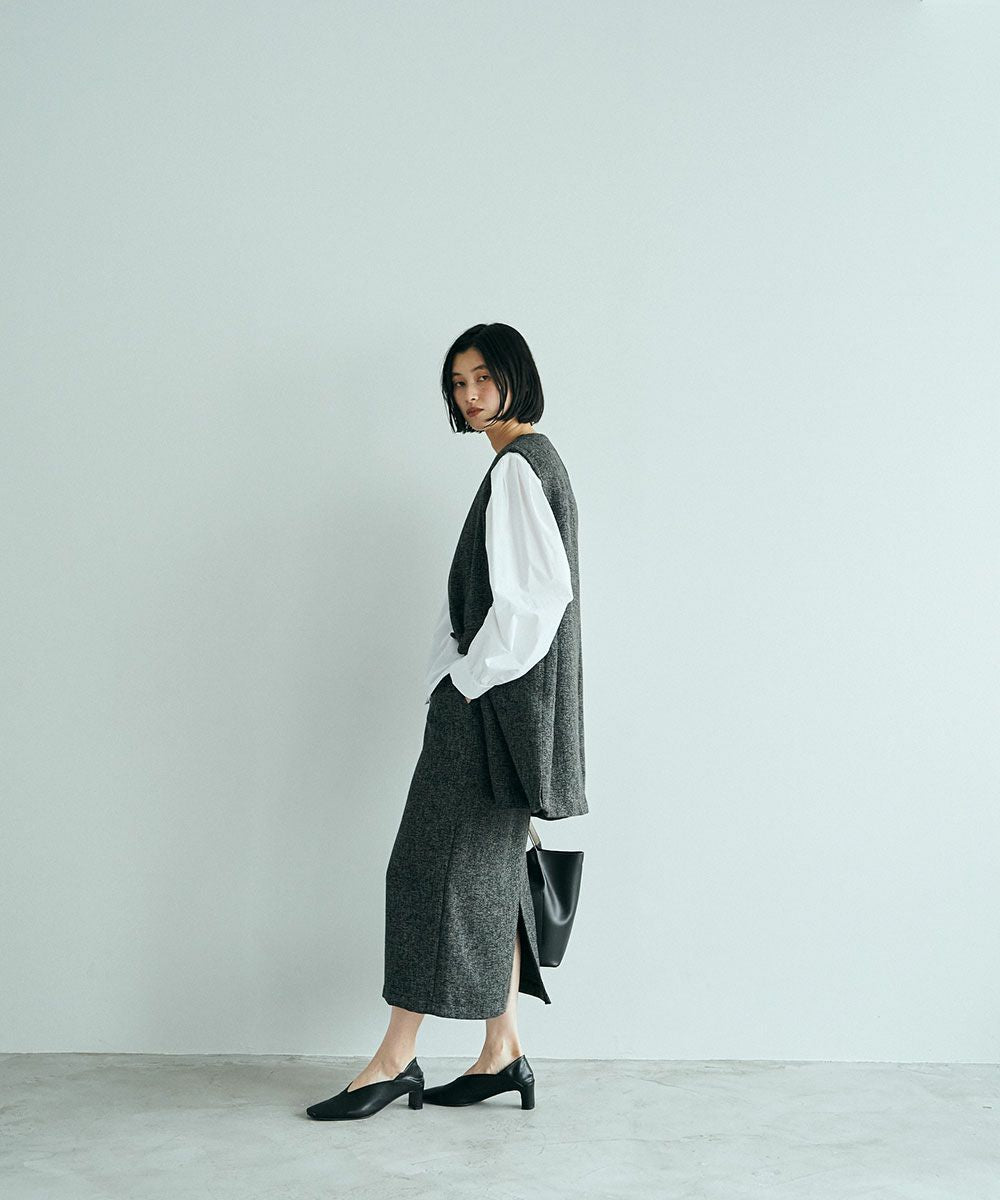 【SALE】KASURI TWEED NARROW SKIRT