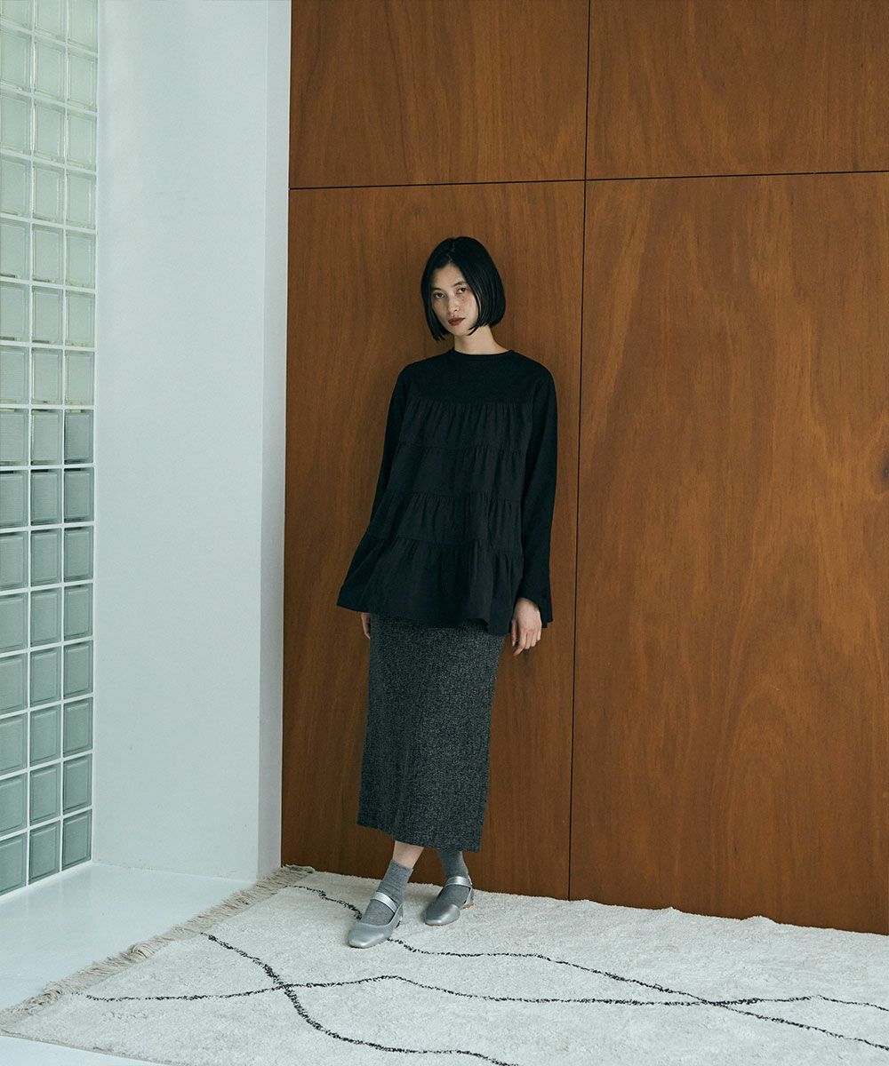 【SALE】KASURI TWEED NARROW SKIRT