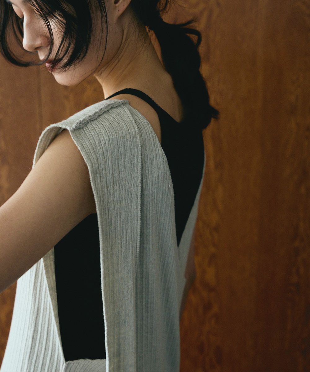 [Rokusyo]2WAY KNIT GILET[本店限定]