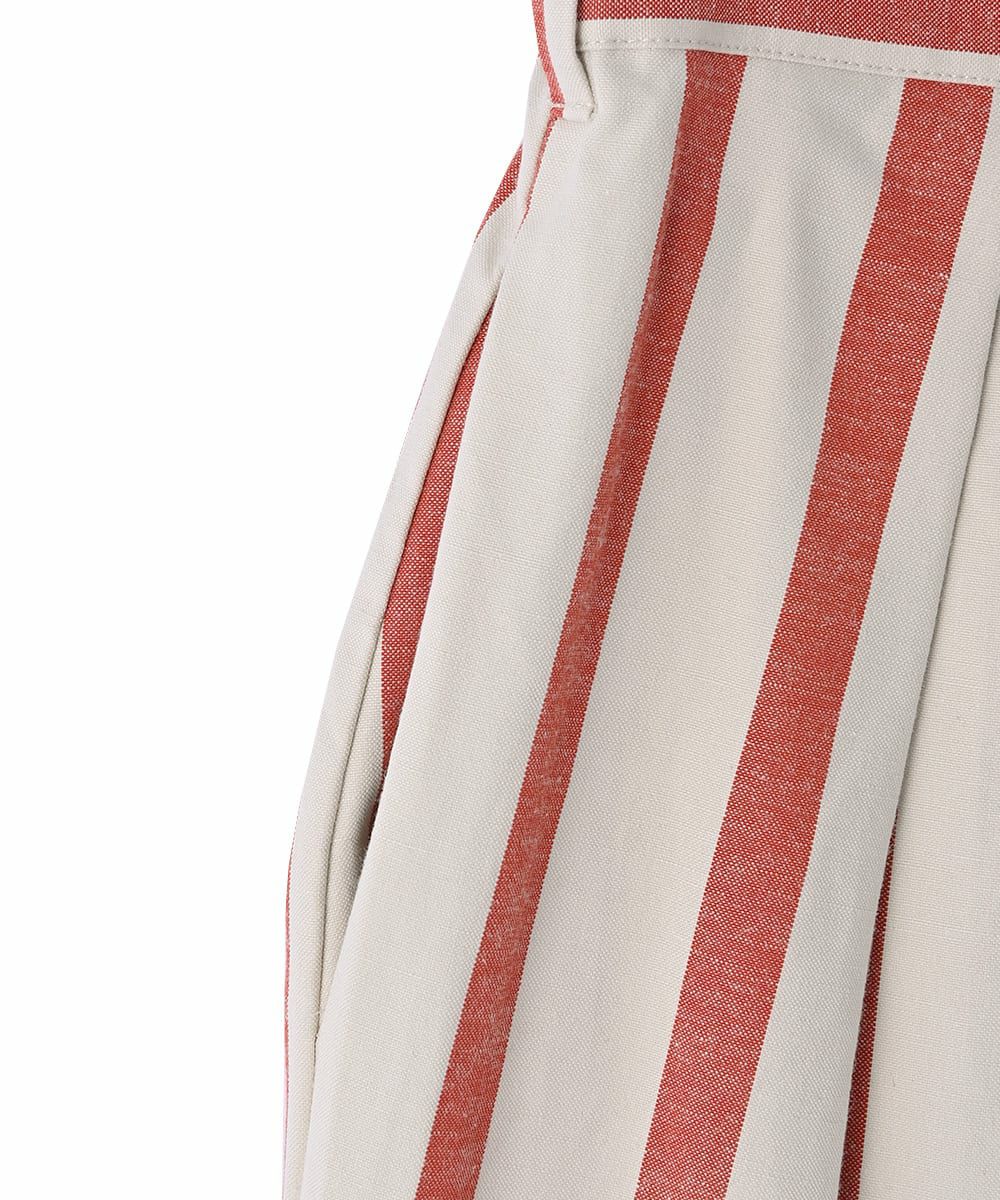 [Rokusyo]WIDE STRIPE WRAP PANTS[本店限定]