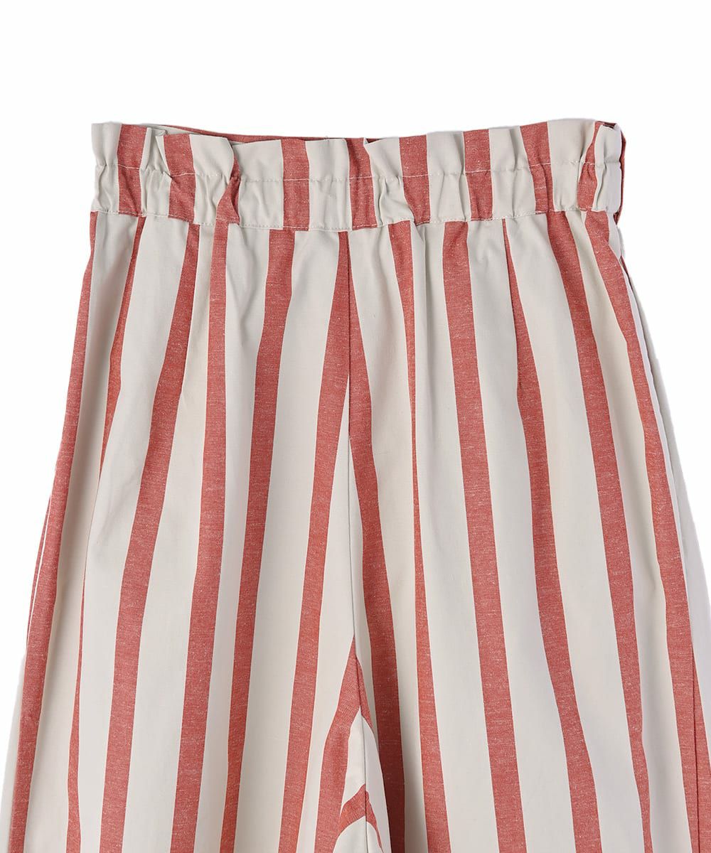 [Rokusyo]WIDE STRIPE WRAP PANTS[本店限定]