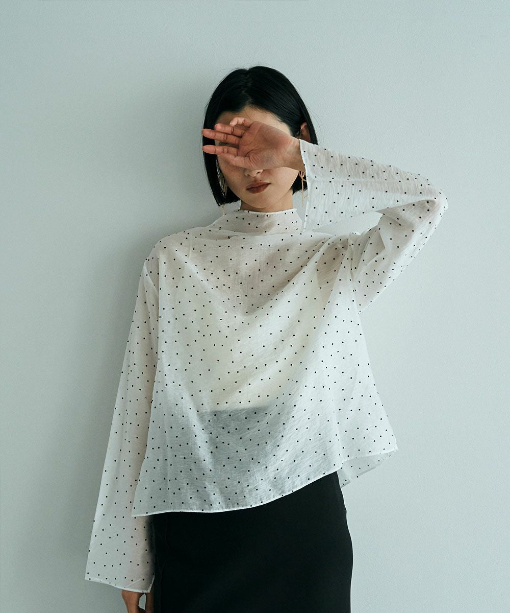 DOT SHEER BLOUSE