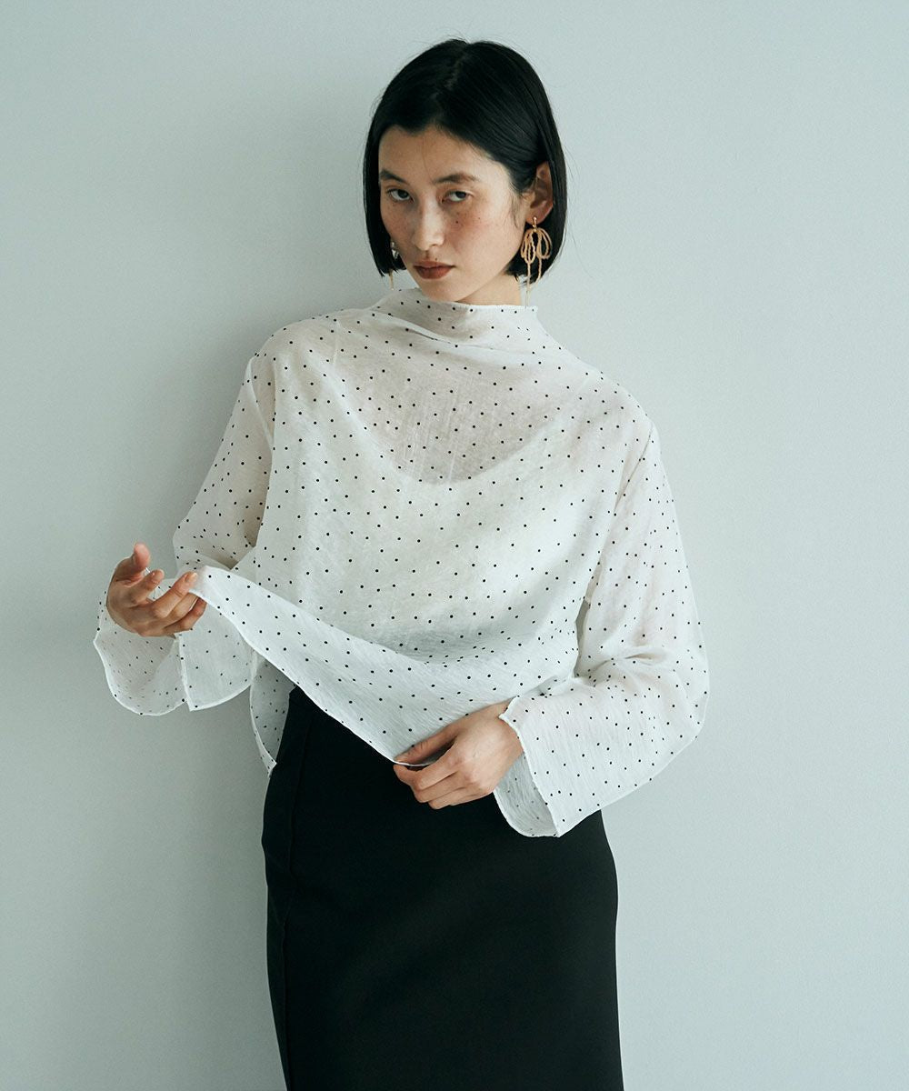 DOT SHEER BLOUSE