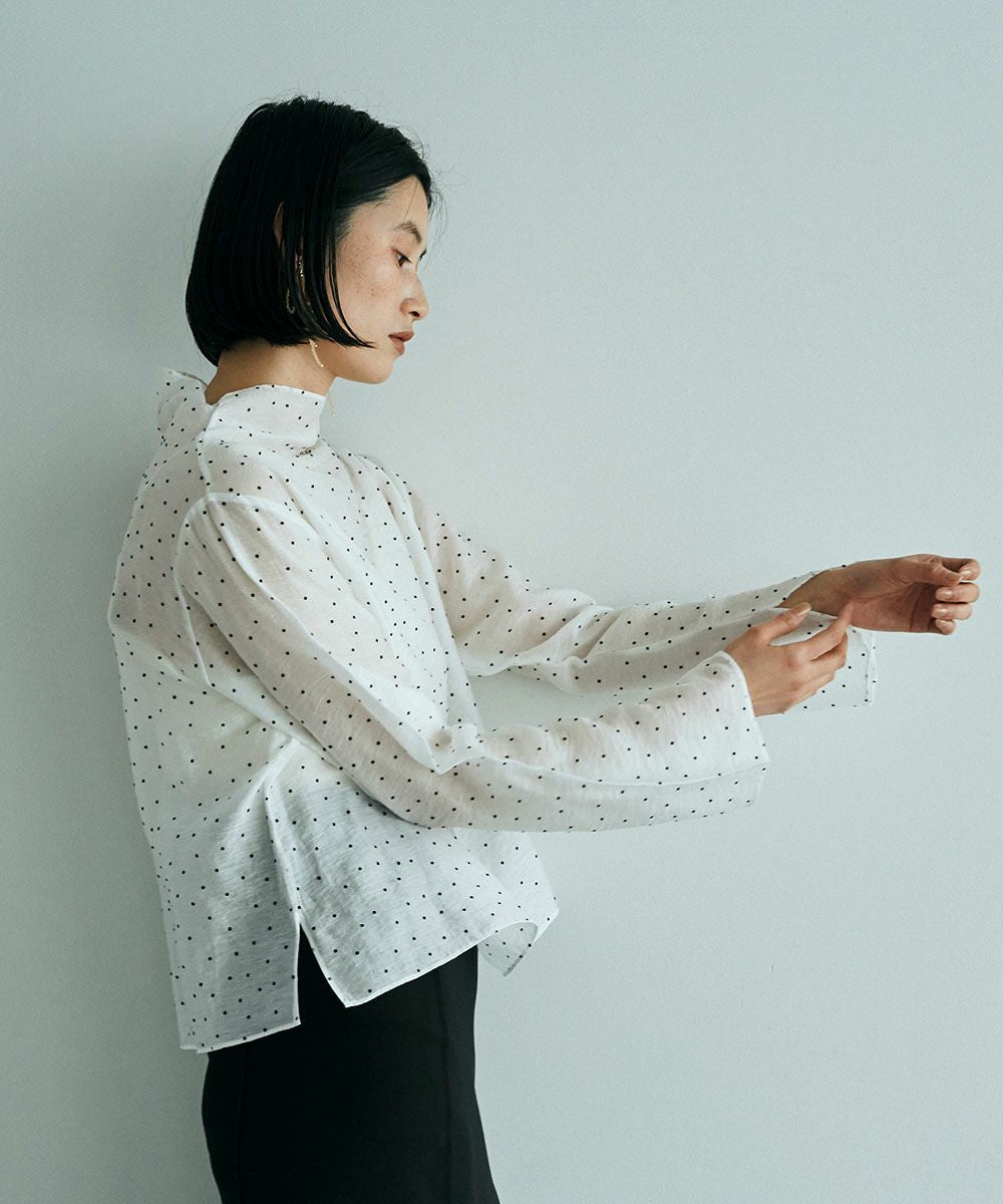 DOT SHEER BLOUSE