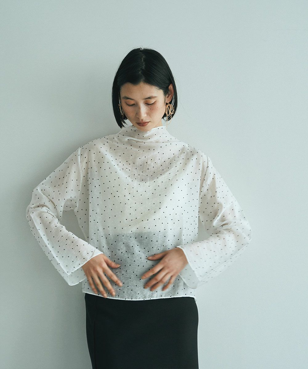 DOT SHEER BLOUSE