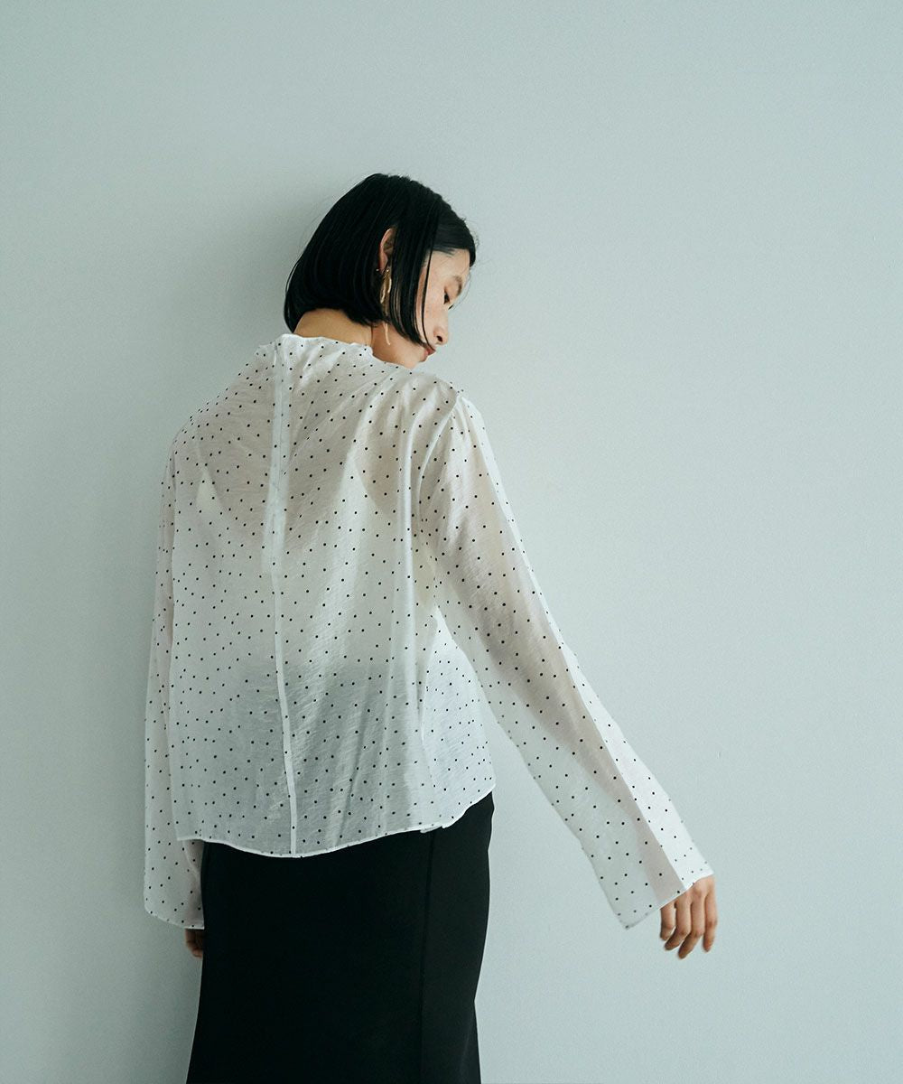 DOT SHEER BLOUSE