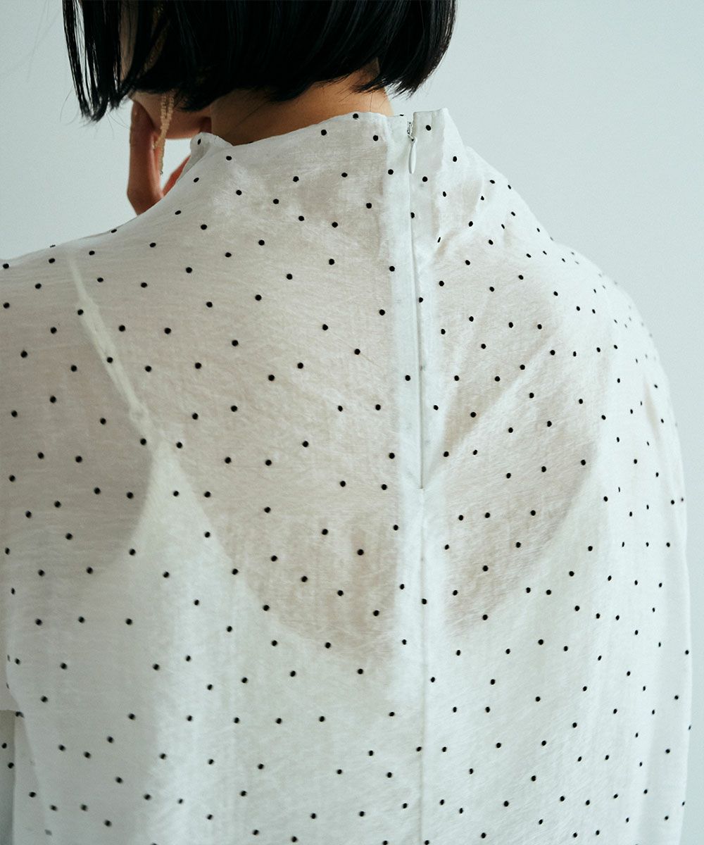 DOT SHEER BLOUSE