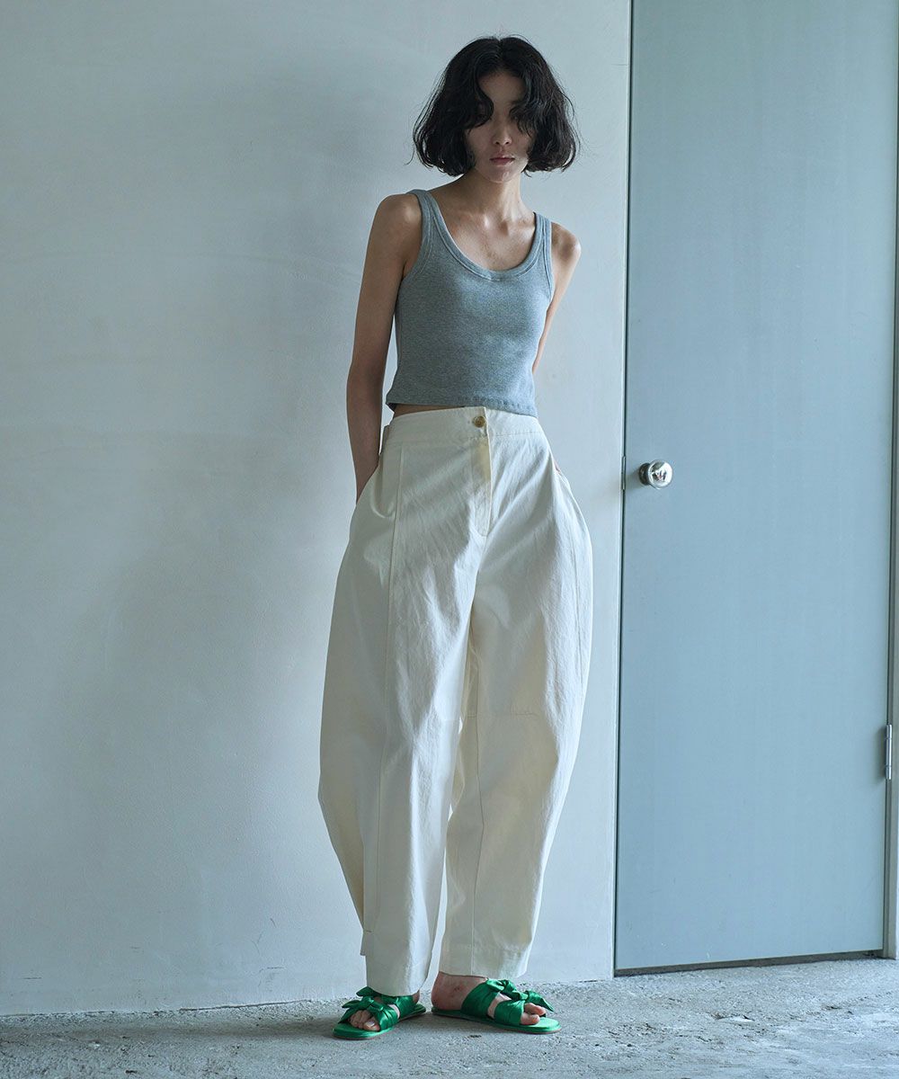 CURVE COTTON PANTS