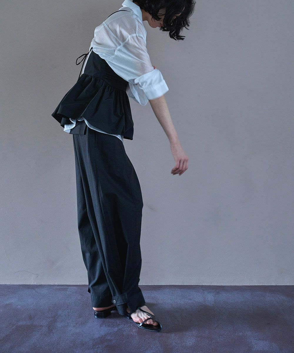 CURVE COTTON PANTS