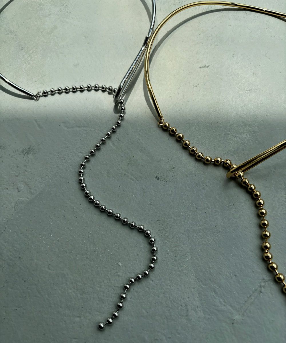 【SALE】[STAINLESS]BALL CHAIN NECKCUFF