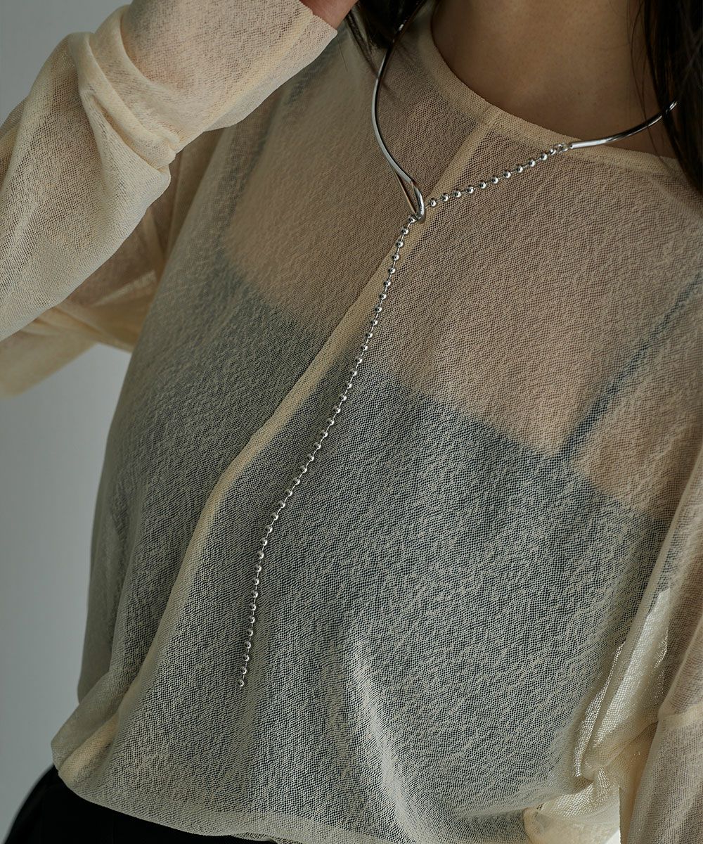 【SALE】[STAINLESS]BALL CHAIN NECKCUFF