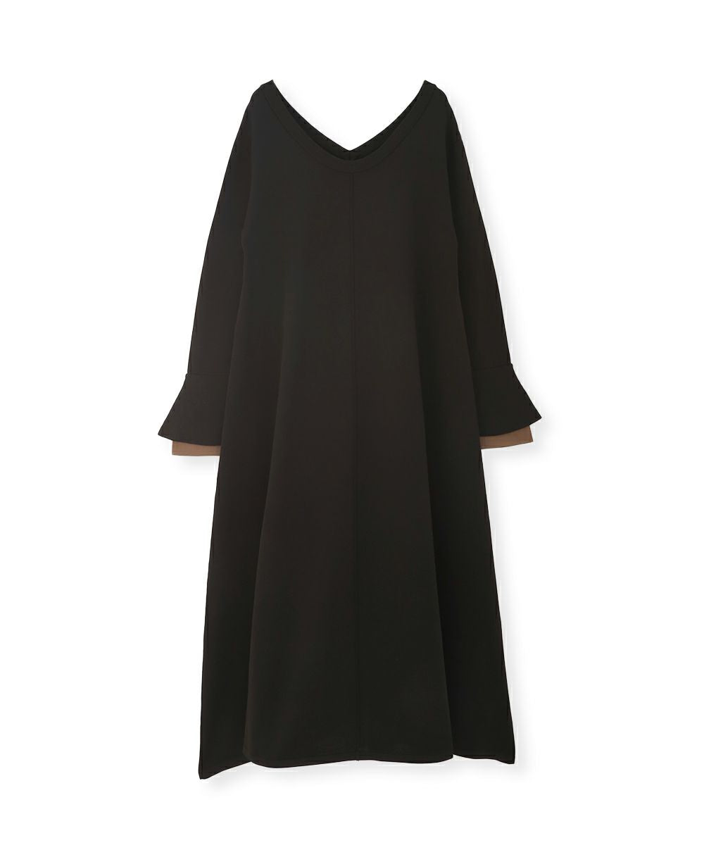 【SALE】[asamimiiiiさんコラボ]BELLSLEEVE KNIT ONEPIECE[本店限定]