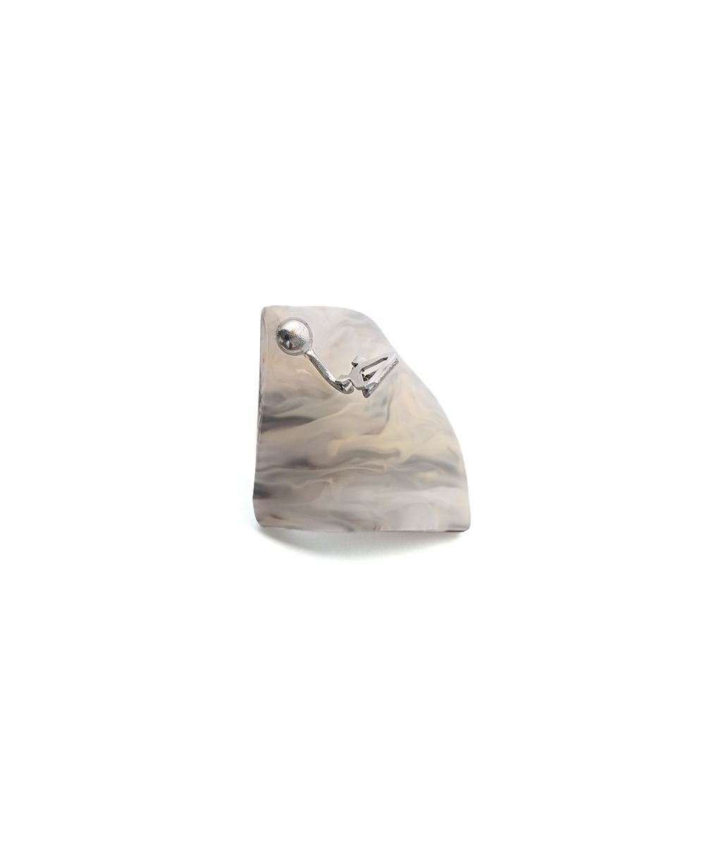 [Rokusyo]MARBLE TILES PIERCED EARRINGS[本店限定]