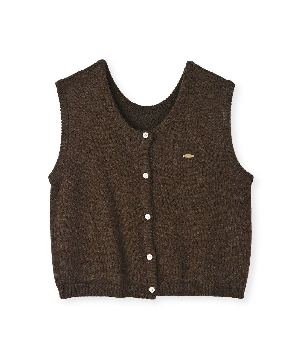 【SALE】ALPACA BLEND KNIT VEST