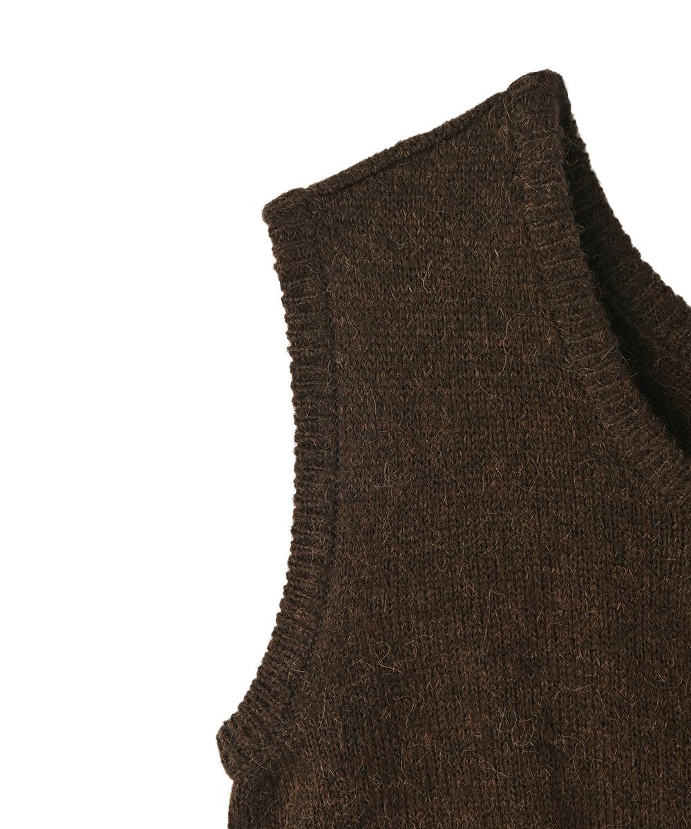 【SALE】ALPACA BLEND KNIT VEST