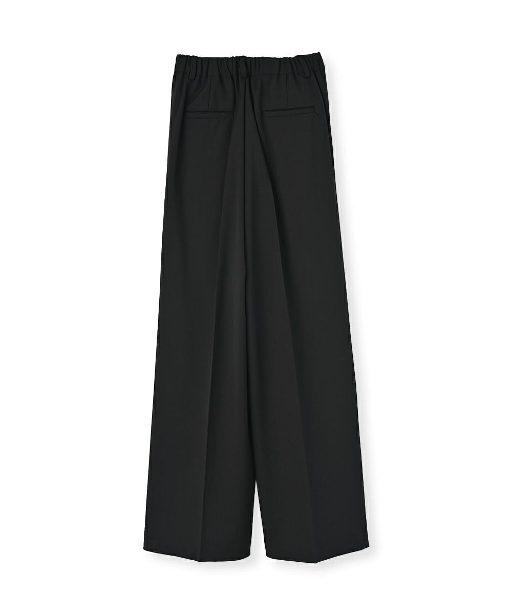 LAYERED WIDE TUCK PANTS