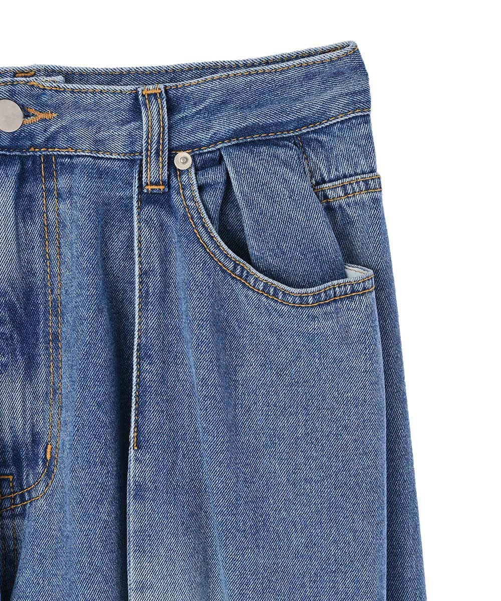 SUPER WIDE TUCK DENIM