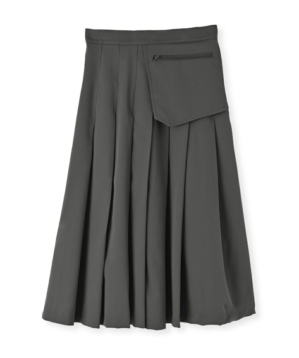 POCKET PLEATS SKIRT