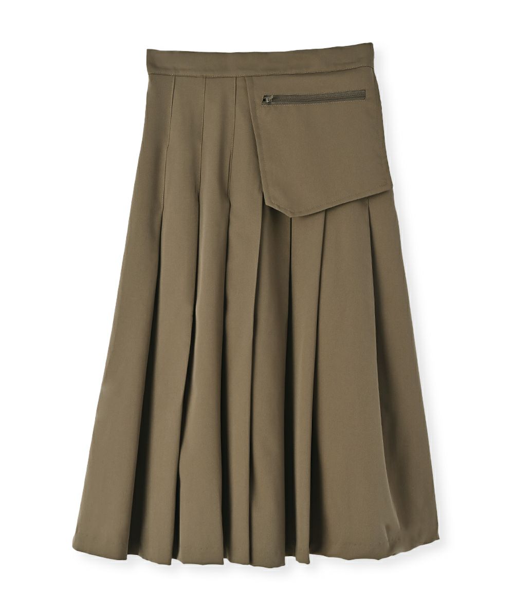 POCKET PLEATS SKIRT