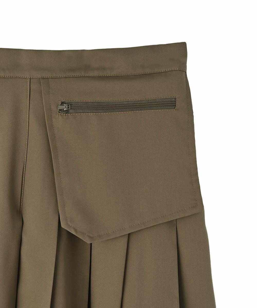 POCKET PLEATS SKIRT