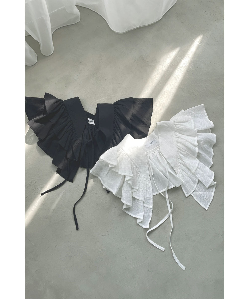 DOUBLE RUFFLE COLLAR
