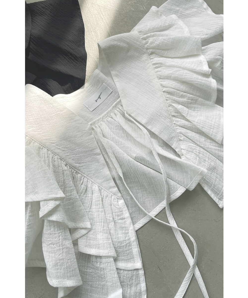 DOUBLE RUFFLE COLLAR