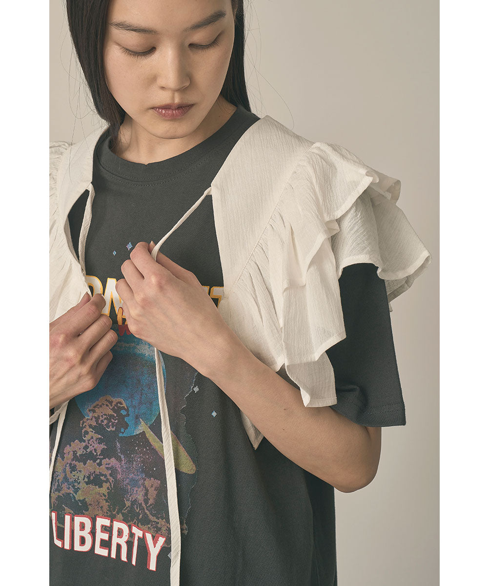 DOUBLE RUFFLE COLLAR