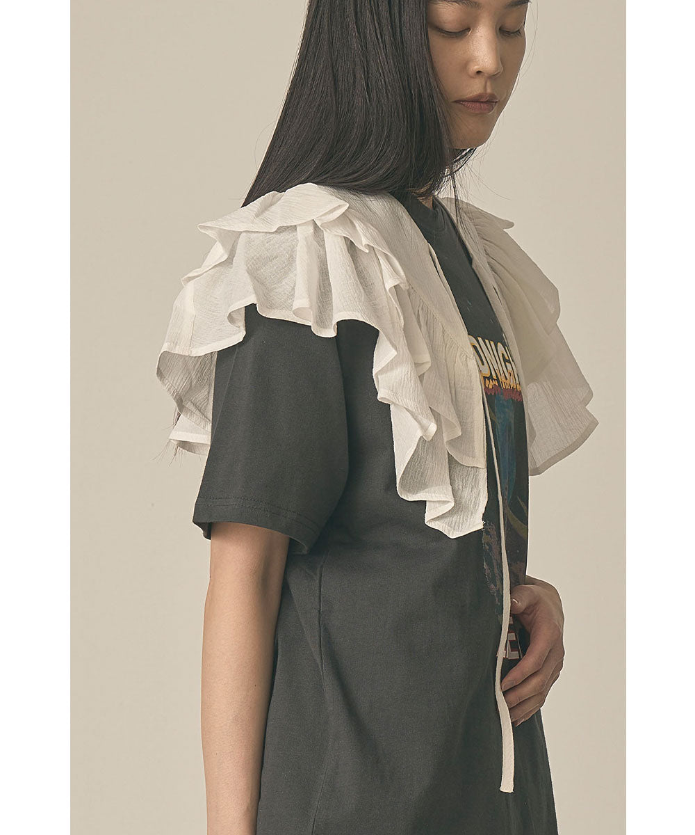 DOUBLE RUFFLE COLLAR