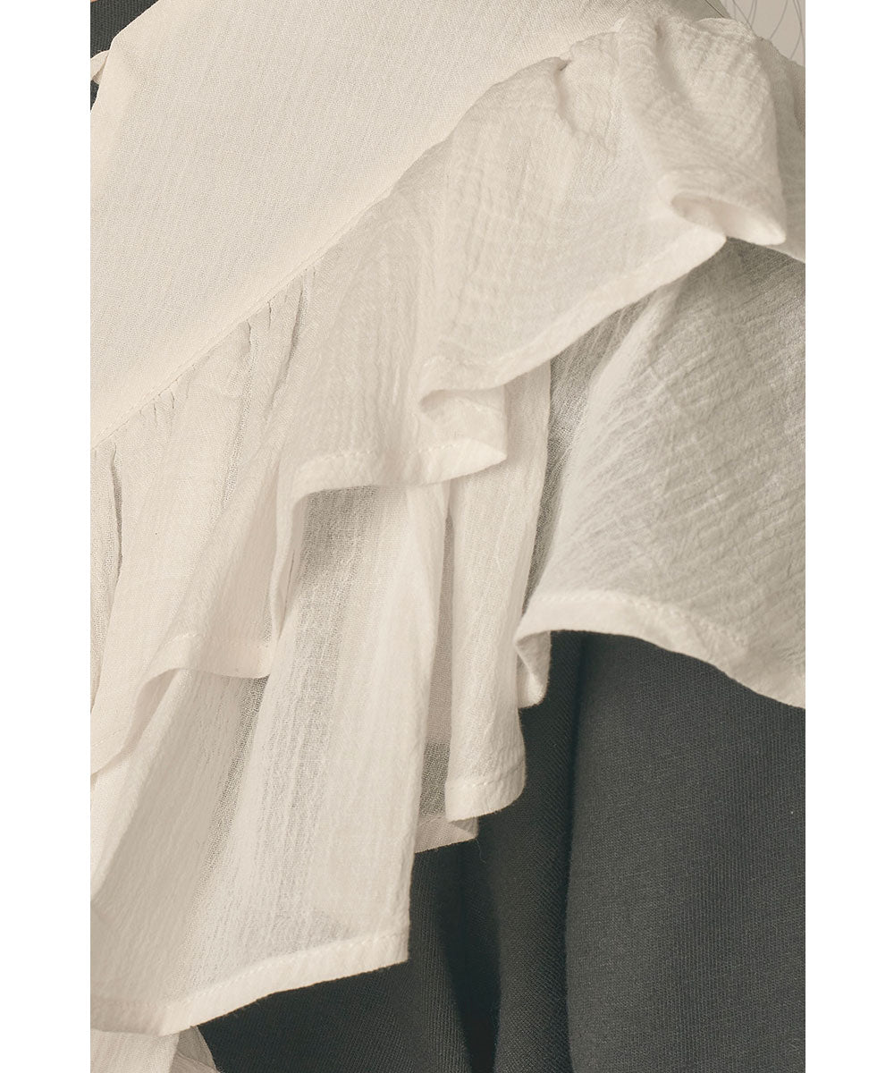 DOUBLE RUFFLE COLLAR