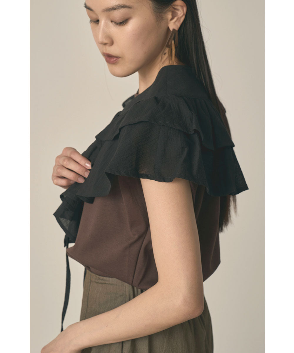 DOUBLE RUFFLE COLLAR