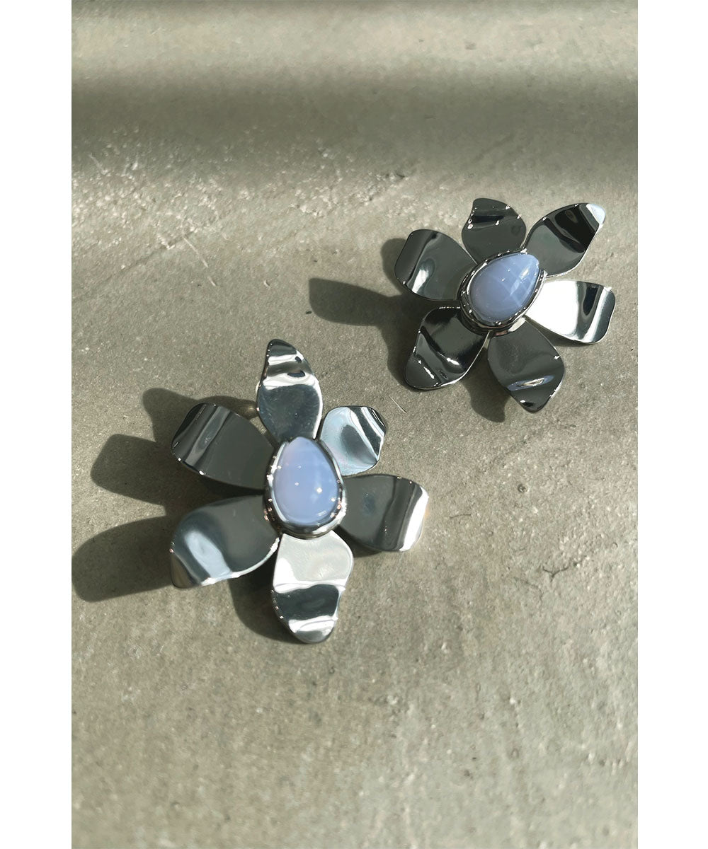 [TITANIUM POST]FLOWER PIERCE