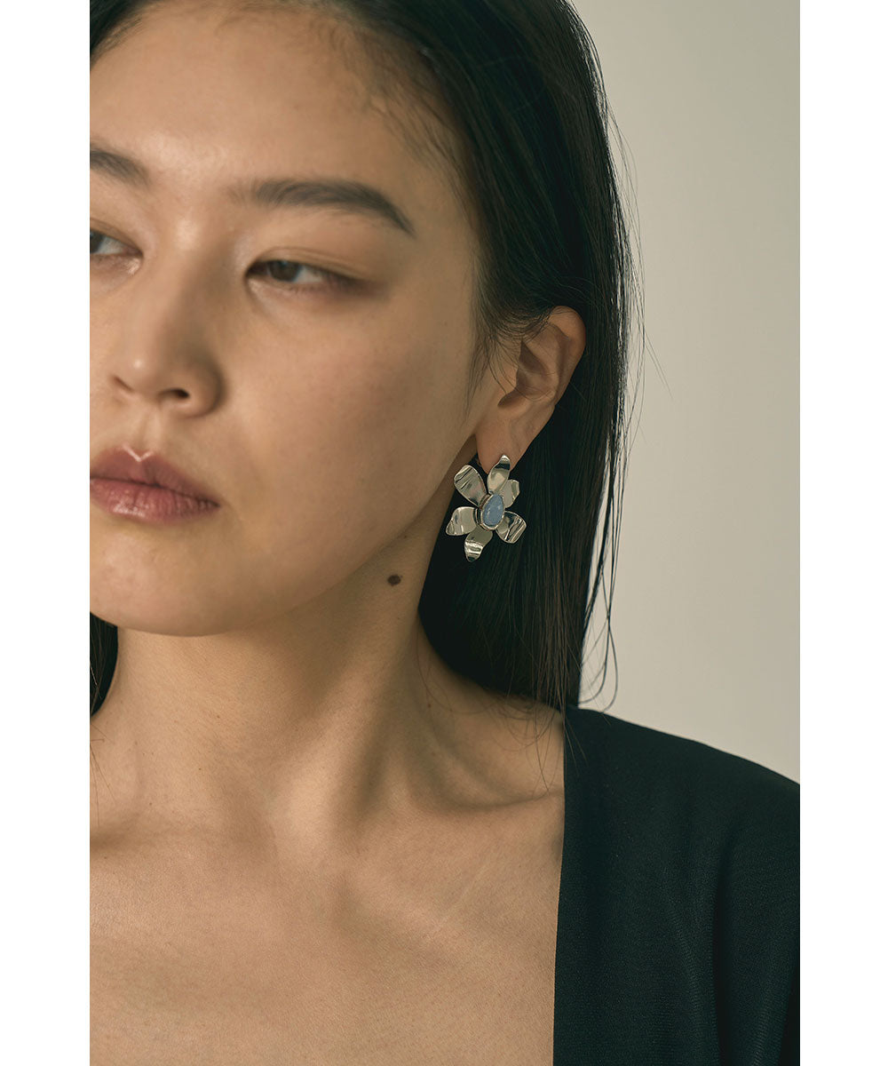 [TITANIUM POST]FLOWER PIERCE